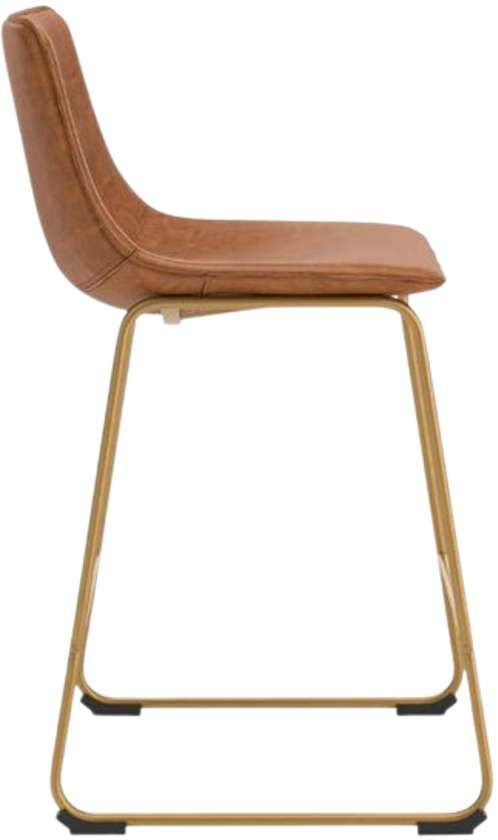 Signature Design by Ashley® Crandox Brown/Gold Upholstered Bar Stool-3