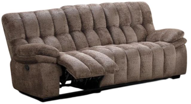 Furniture of America® Hieronymus Dark Brown Manual Sofa-0