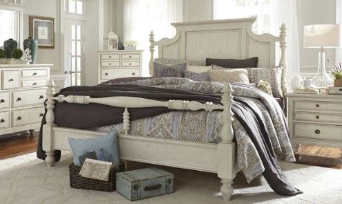 Liberty Furniture High Country 5-Piece Antique White Bedroom Set-0