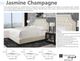 Parker House® Jasmine Champagne King Upholstered Panel Bed-2