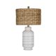 Bassett Mirror Tigris Glossy White Table Lamp-0