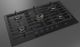 Fulgor Milano Matteo 400 Series 36" Matte Black Porcelain Gas Cooktop with Matte Brass Burners-1