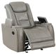 New Classic® Home Furnishings Breckenridge Light Gray Manual Glider Recliner-3