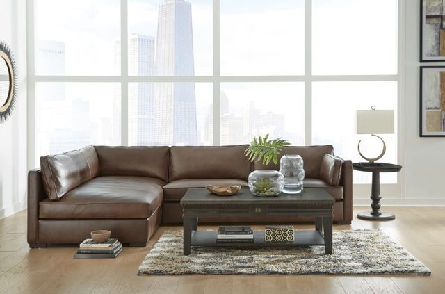 Millennium® by Ashley® Kiessel 2-Piece Chocolate Sectional-3