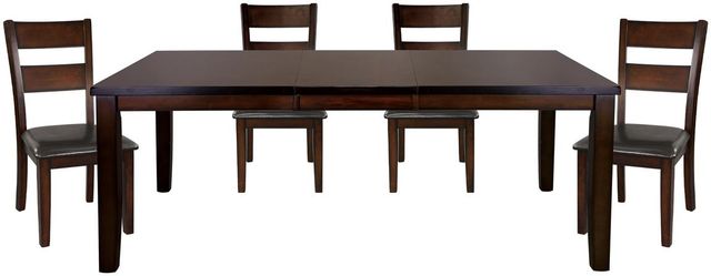 Homelegance® Mantello 5-Piece Cherry Brown Dining Table Set-0