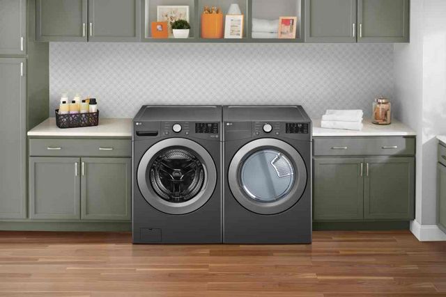 LG 7.4 Cu. Ft. Middle Black Front Load Gas Dryer-11