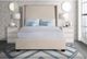 Elements International Magnolia Sand Queen Upholstered Bed-1