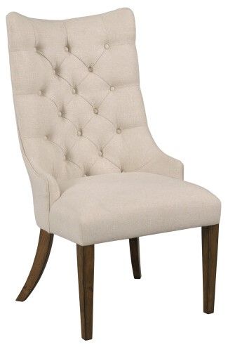 Kincaid® Commonwealth Higgins Brown/White Upholstered Host Chair