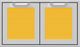 Hestan® AGAD Series 36” Sol Outdoor Double Access Doors-0