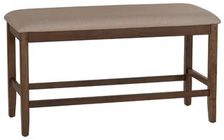 Powell® Seneca Brown Counter Backless Bench
