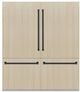 ZLINE Autograph Edition 72" 39.6 Cu. Ft. Panel Ready Built In French Door Refrigerator with Champagne Bronze Accents-0
