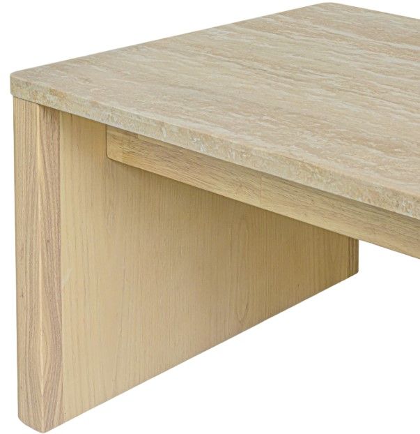 Moe's Home Collection Blake Beige Travertine Coffee Table-3