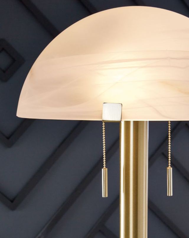 Signature Design by Ashley® Tobbinsen Brass Floor Lamp-1