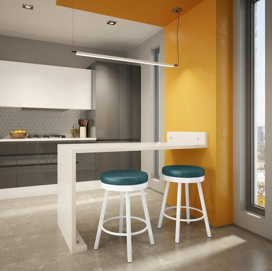 Rudy Swivel Counter Stool - Thumbnail 5