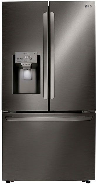LG 23.50 Cu. Ft. Black Stainless Counter-Depth French Door Refrigerator-0