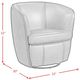 Elements International Vito Pebble Brown Swivel Chair-5