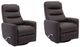 Parker House® Hercules 2-Piece Chocolate Swivel Glider Recliner Chair Set-0