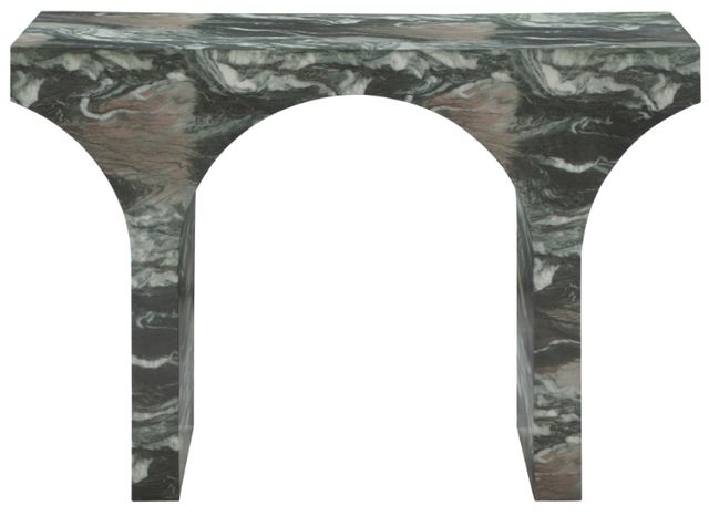 Meridian Furniture Pomezia Green Marble Console Table-1