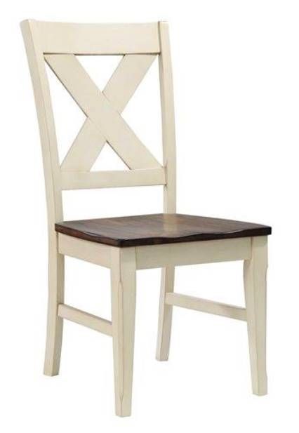 Urban Styles Furniture Oxford Brown/White Dining Chair-0