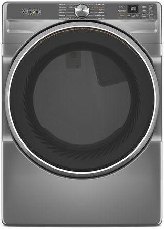 Whirlpool® 7.4 Cu. Ft. Radiant Silver Front Load Gas Dryer with Steam Capabilities