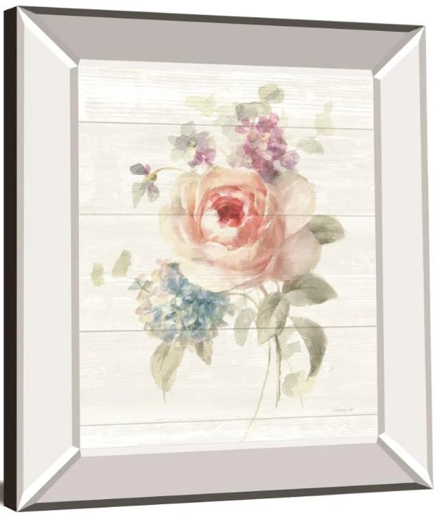 Classy Art Cottage Garden III Shiplap by Danhui Nai Mirror Framed Wall Art-1