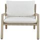 Uttermost® Strapped Cerused Wheat/Taupe Wood Indoor-Outdoor Lounge Chair with Cushion-2