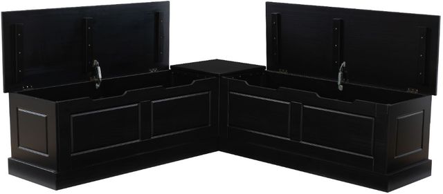 Linon Norah Black Backless Nook Bench-2