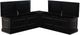 Linon Norah Black Backless Nook Bench-2