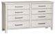 Liberty Furniture Modern Farmhouse White 8 Drawer Dresser-0