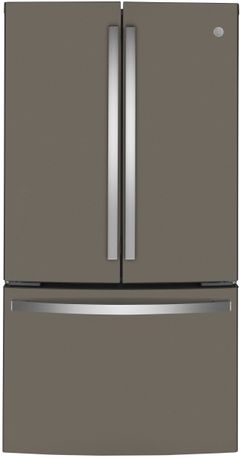 GE® 36 in. 23.1 Cu. Ft. Fingerprint Resistant Slate Counter Depth French Door Refrigerator