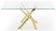 VIG Furniture Modrest Pyrite Gold Glass Dining Table-1