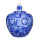 A & B Home Blue/White Lidded Jar-1