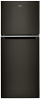 Whirlpool® 24" 11.6 Cu. Ft. Black Stainless Steel Counter Depth Top Freezer Refrigerator-0