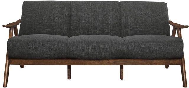Homelegance® Damala Dark Gray/Walnut Sofa-2
