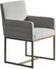 Universal Explore Home™ Modern Cooper Bronze/Sky Silver Arm Chair-0