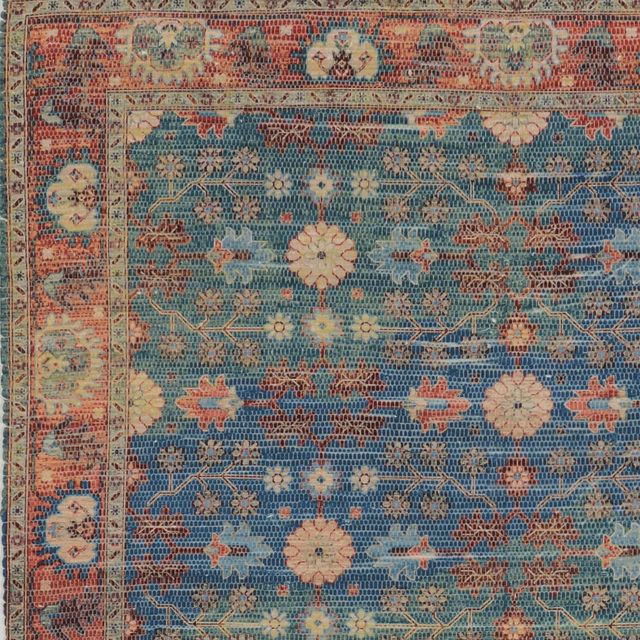 KAS Rugs Morris 2227 Blue/Red Traditions 5'x7' Area Rug-1