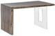 Fairfield® Live Edge Heritage 54" Waterfall Desk with Square Base-0