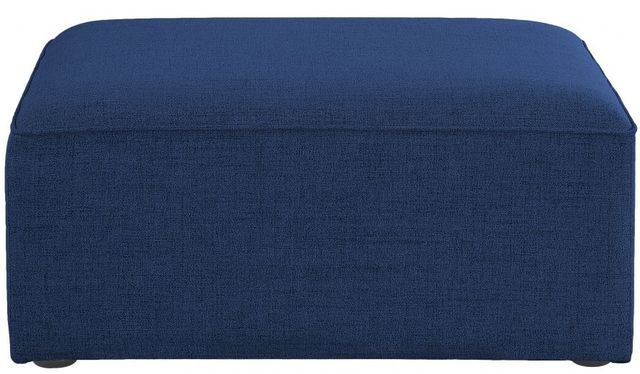 Meridian Furniture Cube Navy Modular Ottoman-1