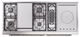 Ilve® Nostalgie II Noblesse 60'' Antique White Pro Style Dual Fuel Range with Brass Trim-4