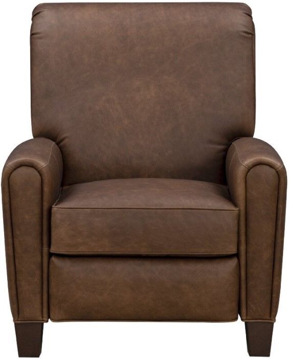 BarcaLounger® Harrington Clifton Chocolate Leather Manual Recliner-3