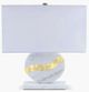 A & B Home White Marble Table Lamp-0