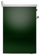 Ilve® Nostalgie II Noblesse 30'' Emerald Green Pro Style Induction Range with Copper Trim-2