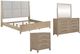 Liberty Furniture Brentwood 4-Piece Sandstone King Upholstered Bedroom Set-0