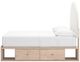 Signature Design by Ashley® Shapella Tan/White Youth Full 4-Drawer Upholstered Storage Panel Bed-5