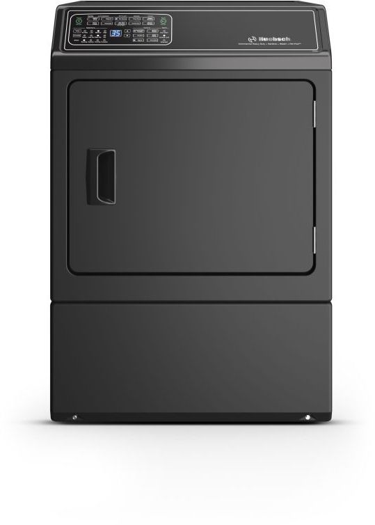 Huebsch® 7 Cu. Ft. Matte Black Electric Dryer with Over-Dry Protection-0