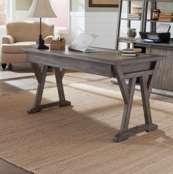 Liberty Furniture Stone Brook Rustic Saddle Laptop Desk-1