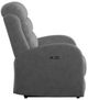 Emerald Home Harvey Gray Power Loveseat with Power Headrest-4