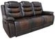 New Classic® Home Furnishings Nikko Brown Dual Power Reclining Sofa-0