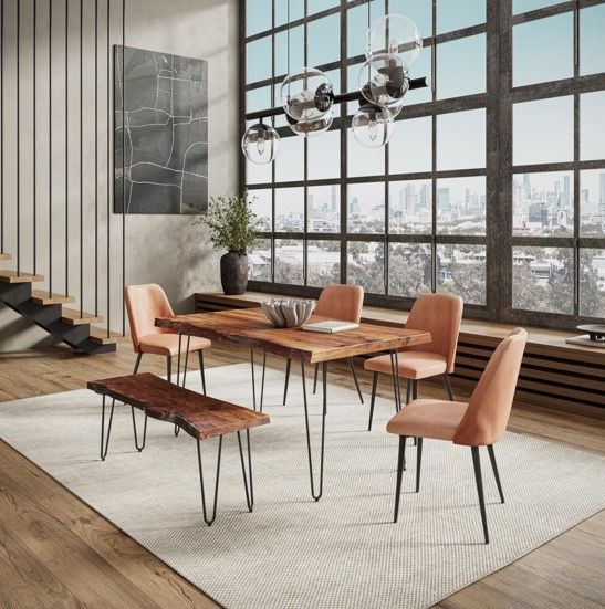Jofran Inc. Urban Archive Maddox Light Brown Upholstered Chair-1