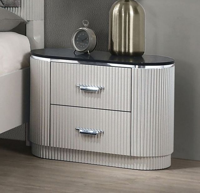 Furniture of America® Aldgate 4-Piece Light Gray Queen Bedroom Set-3